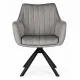 ModernHome grozāms velūra krēsls ar roku balstiem 360°, bēšs