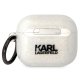 Karl Lagerfeld AirPods 3 Case Choupette Head Transparent with Glitter