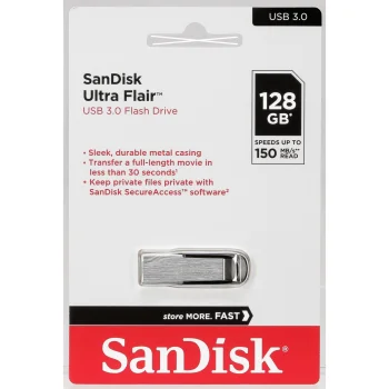 USB zibatmiņa SanDisk Ultra Flair 128 GB USB 3.0 (SDCZ73-128G-G46)
