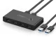 Ugreen US216 USB 3.2 Gen 1 komutators 2 datoriem, 4 porti, melns