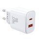 Сетевое зарядное устройство Joyroom JR-TCF05 Flash 20W с кабелем USB-C на Lightning...
