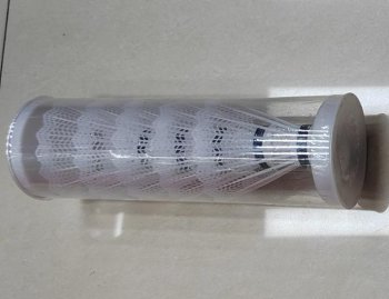 Прочные нейлоновые воланы для бадминтона набор 5 штук, белый