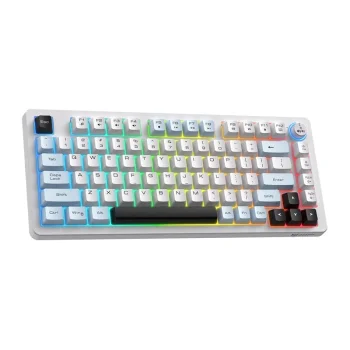 Bezvadu spēļu tastatūra ONIKUMA MT501, 75%, RGB, balta