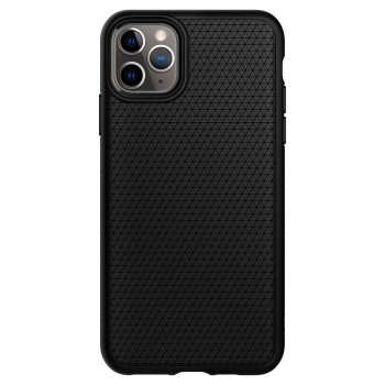 Apple iPhone 11 Pro Max Spigen Liquid Air TPU Case Cover, Black | Telefona Vāks Maks Apvalks Bampers