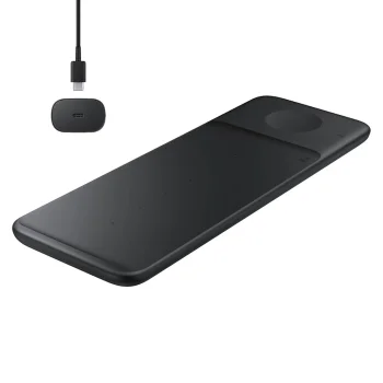 Беспроводное зарядное устройство 3в1 Samsung Trio EP-P6300TBEGEU, черное
