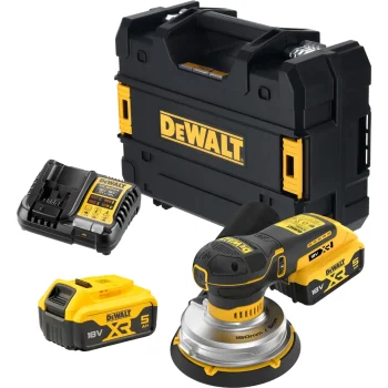 DeWalt DCW230P2-QW Cordless Random Orbit Sander 150mm 18V 2x5.0Ah