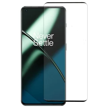 3D Защитное Стекло для OnePlus 11, Черное Закруглённое (Tempered Glass)