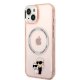 Karl Lagerfeld iPhone 14 Plus vāciņš Iconic Karl & Choupette Rozā