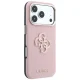 Чехол Guess Grained & Big Resin Logo для iPhone 18 Pro / 17 Pro, розовый