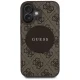 Guess 4G Circle Classic Logo MagSafe vāciņš iPhone 16 brūns