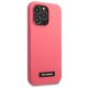 Karl Lagerfeld Silicone Plaque Case for iPhone 13 Pro Max, Fuchsia