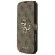 Чехол-книжка Guess Book 4G Metal Logo для iPhone 18 Pro Max / 17 Pro Max, коричневый