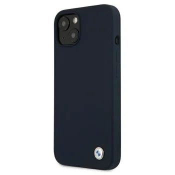 Чехол BMW для iPhone 13 mini Silicone Signature, темно-синий