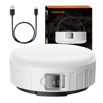 Кемпинговый фонарь Superfire T25, 400 лм, USB, 3 режима