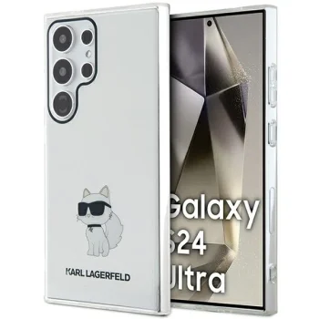 Karl Lagerfeld Samsung Galaxy S24 Ultra vāciņš HC IML NFT Choupette, caurspīdīgs
