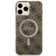 Чехол Guess для iPhone 13 Pro Max 4G MagSafe, коричневый