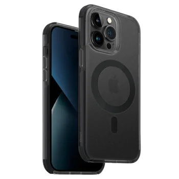 Uniq Combat iPhone 14 Pro Max 6.7" case Magclick Charging black/concrete charcoal