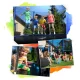 Neo-Sport dārza batuts 183 cm (6ft) ar ārējo tīklu un kāpnēm