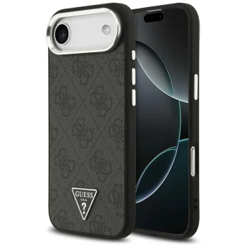 Guess для iPhone 17 Air чехол 4G PU Leather Case with Triangle Logo, черный