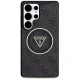 Guess 4G Glitter Triangle Buttons MagSafe Case for Samsung Galaxy S25 Ultra Black