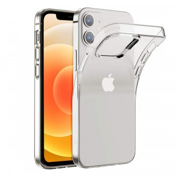 Apple iPhone 12 mini 5.4" Ultraslim TPU Case Cover, Transparent | Caurspīdīgs silikona vāciņš