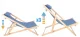 Koka salokamais atpūtas krēsls Ibiza | Wooden Folding Lounger