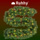 Искусственная хвойная гирлянда Ruhhy 22322 с LED подсветкой, 2.7м