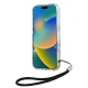 Karl Lagerfeld iPhone 16 vāciņš IML Zebra Pattern & Cord, melns