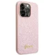 Чехол Guess Glitter Script для iPhone 14 Pro розовый