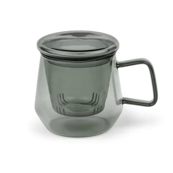 Tējas krūzes komplekts Bredemeijer Tea for one Livorno 350ml ar sietiņu, melns 165041