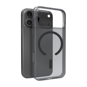 Puro iPhone 17 Pro Max vāciņš Daylight MagSafe, caurspīdīgi melns