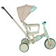 Bērnu Trīsritenis Ratiņi Tricikls TRIKE FIX V4, Pelēks-Zils | Kids Baby Trolley Bike Tricycle Stroller Buggy