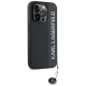 Karl Lagerfeld iPhone 15 Pro Max vāciņš Saffiano Rhinestones & Charm, melns