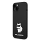 Karl Lagerfeld Silicone Choupette MagSafe vāciņš iPhone 14 Plus, melns