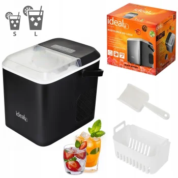 Домашний льдогенератор Ideal 12 кг/день 100 Вт, серебристый