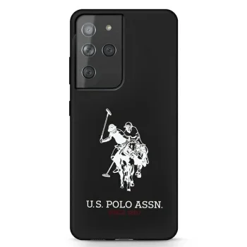 Samsung Galaxy S21 Ultra (SM-G998B) US Polo Silicone Logo Case Cover (USHCS21LSLHRBK), Black