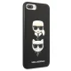 Чехол Karl Lagerfeld Saffiano Karl&Choupette Head для iPhone 7 Plus / 8 Plus Black