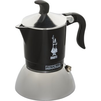 Bialetti Fiammetta Induction 2 tasīšu espresso kafijas automāts, melns