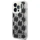 Чехол Karl Lagerfeld Liquid Glitter Monogram для iPhone 14 Pro Max, черный