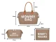 Сумка для мамы Mommy Bag 3-в-1 с органайзером и косметичкой, коричневая
