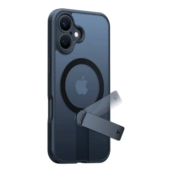 Torras Pstand Spin vāciņš iPhone 16 telefonam, melns