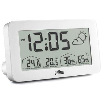 Цифровая метеостанция Braun BC 13 W DCF, белая