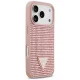 Чехол Guess Rhinestone Triangle Logo для iPhone 17 Pro - Розовый