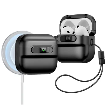 ESR Pulse HaloLock MagSafe Case for AirPods 4, Black