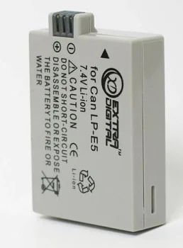 Аккумулятор Extra Digital для Canon LP-E5, 1080mAh