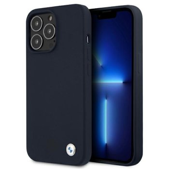 BMW Silicone Signature vāciņš Apple iPhone 13 Pro Max - Tumši zils