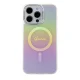 Guess iPhone 15 Pro Max vāciņš IML Iridescent MagSafe, rozā