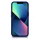 iCarer ādas vāciņš iPhone 14 Plus ar MagSafe WMI14220711-DB, tumši zils