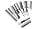 Professional hair comb set, 10 pcs with transparent case