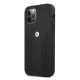 Чехол BMW для iPhone 12 / 12 Pro Leather Curve Perforate, черный